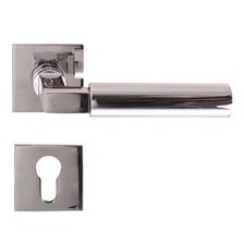 Gropius Türdrücker mit Metallgriff und Blindschildern - Edelstahl