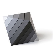 DIAMANT - Bauspiel und Designobjekt - Grau