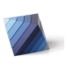 DIAMANT - Bauspiel und Designobjekt - Blau