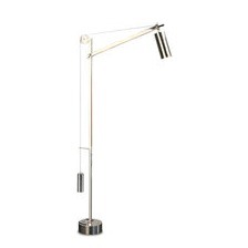 Aus dem Umkreis des Bauhauses stammt das Original dieser Leuchte BH23, die noch die Merkmale der Konstruktion der frühen Zeit hat.  Die meisterhafte Ausführung  mit einem Gegengewicht zum Leuchtarm fasziniert nicht nur Mechanikfreunde.   Bauhaus-Stehleuchte mit Gegengewicht – BH23