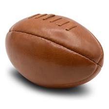 MINIRUGBYBALL aus Leder in natur