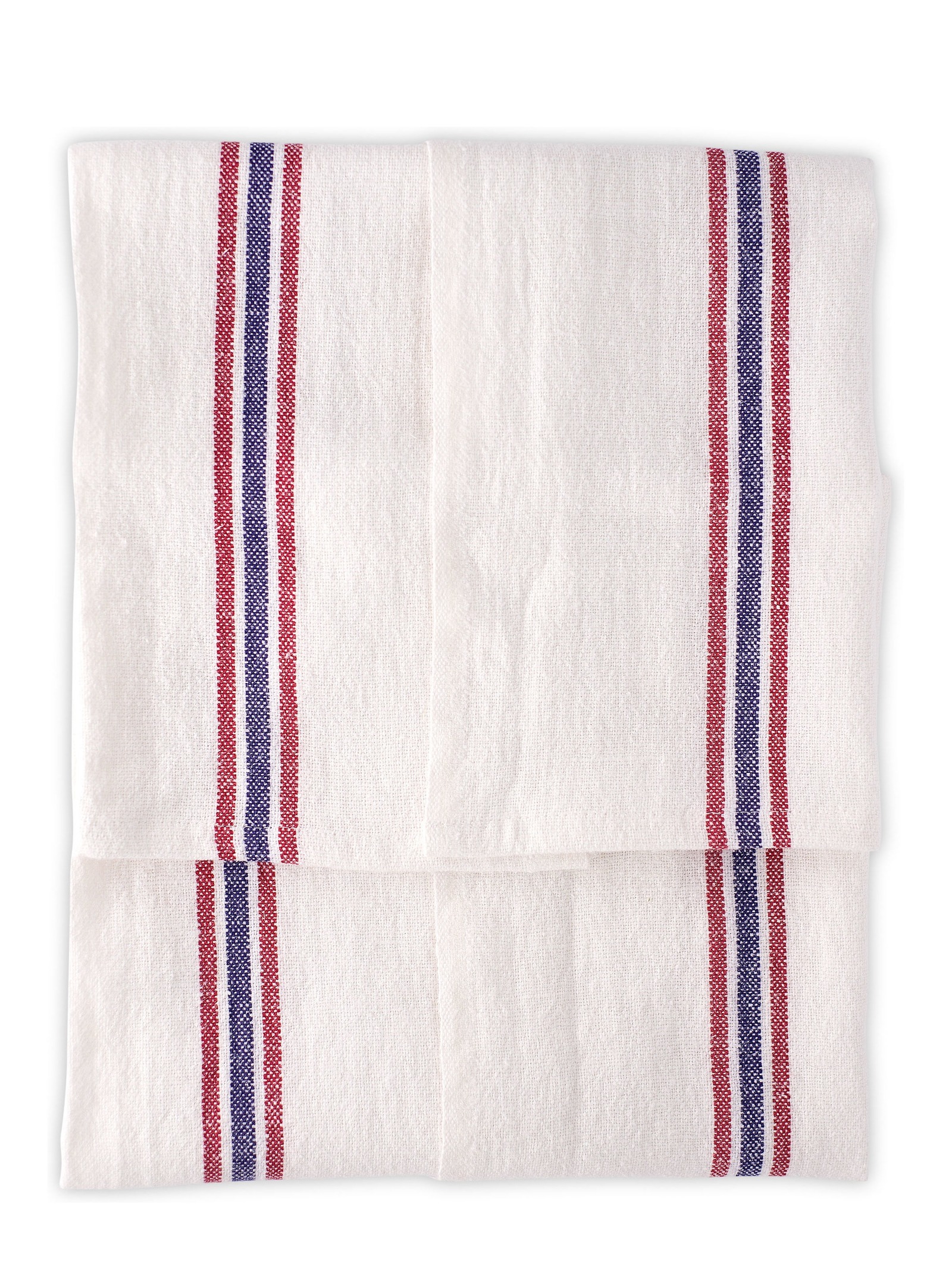 FORMOST - Charvet Editions - Leinen Geschirrhandtuch (55 x 75 cm) zwei 3teiligen Streifen