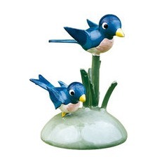 Vogel -  Blumenkinder und Freunde, auf Zweig