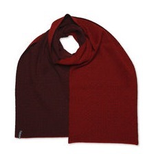 Jacquard Schal - 100% feine Merinowolle breit