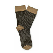 Fortschritt Socken aus Bio-Baumwolle-Rhomb