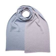 Jacquard Schal - 50% Seide & 50% feine Merinowolle