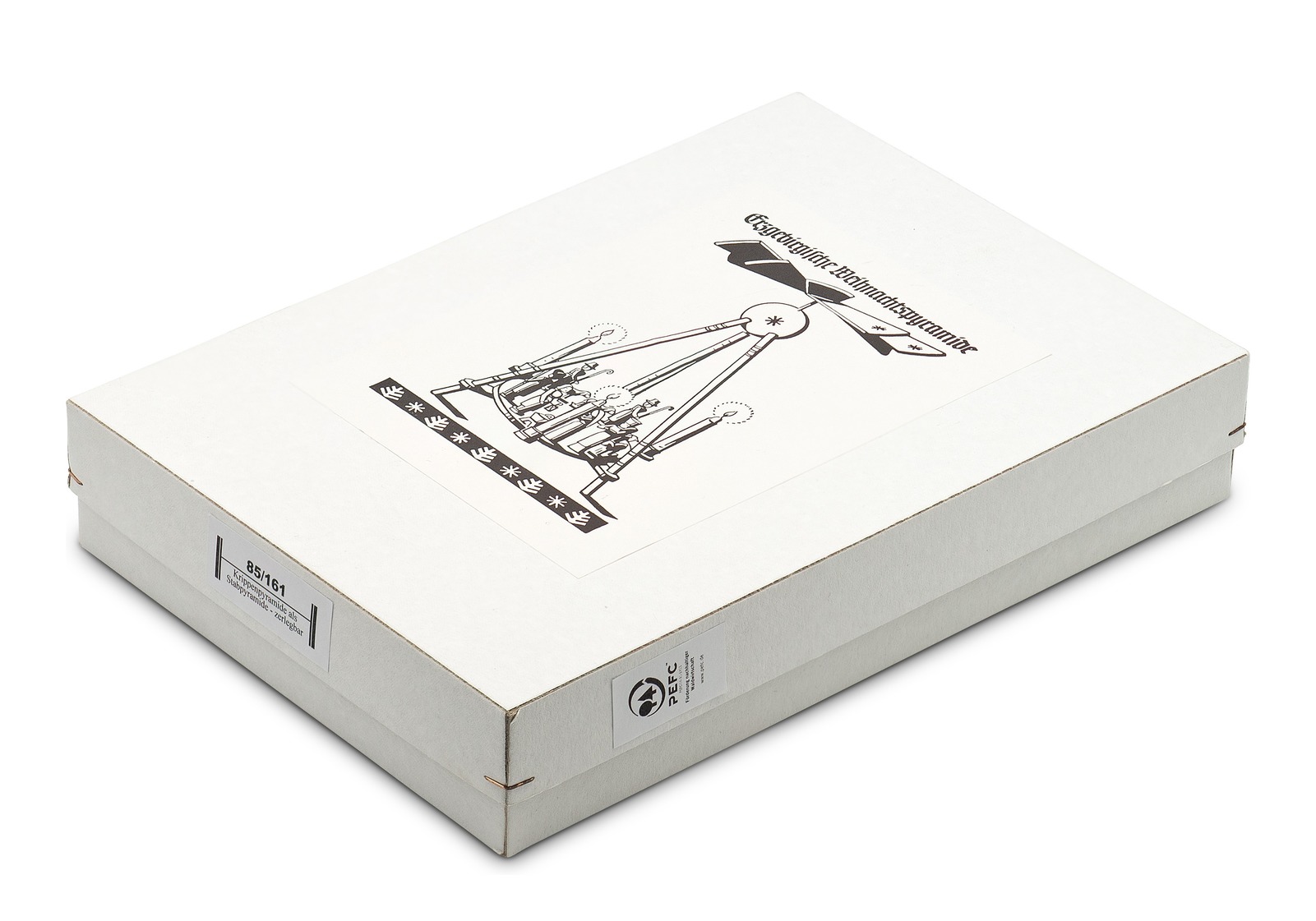 Handgemachte Pyramide zerlegbar in der Schachtel