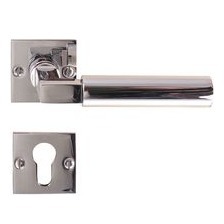Gropius Türdrücker mit Metallgriff - Edelstahl