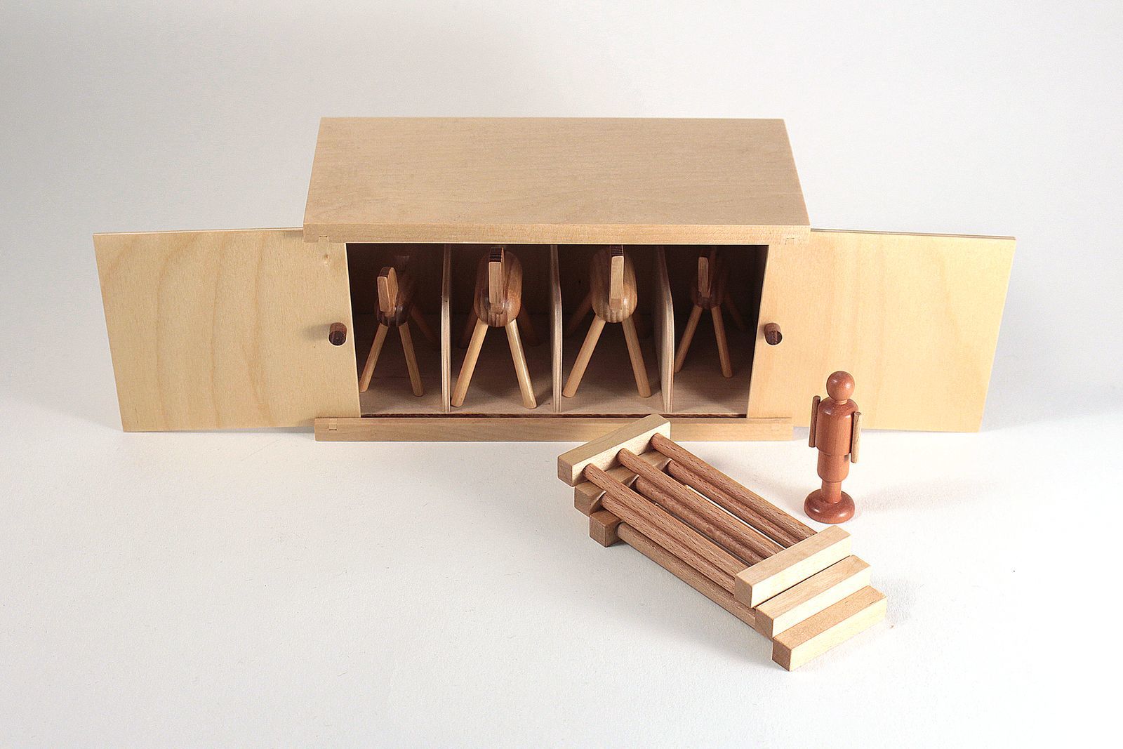 Die originalgetreue Reproduktion des Pferdestalles