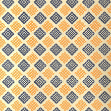 Farbe: blau/orange Carta Varese - Dekorpapier TANGRAM