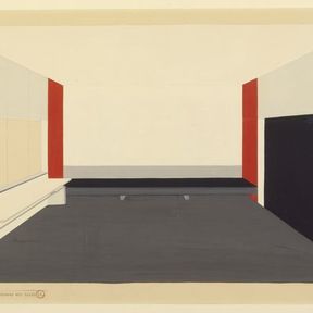 Entwurf für das Atelier Moholy-Nagy, Bl. 1,1924 