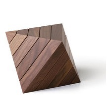 DIAMANT - Bauspiel und Designobjekt - Walnuss
