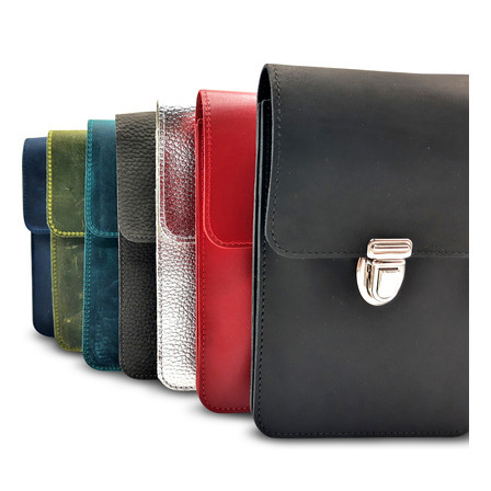 BORSA Handytaschen aus Rindleder in div. Farben 