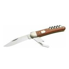 Hartkopf-Solingen Taschenmesser, 3tlg., Stahl, Rotholz