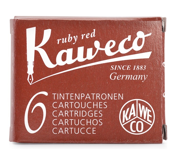 Kaweco Tintenpatronen 6er-Pack rubinrot