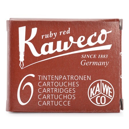 Kaweco Tintenpatronen 6er-Pack rubinrot