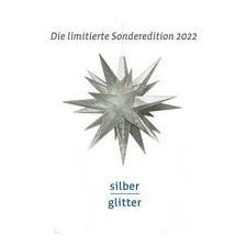 Herrnhuter Stern – A1e, 13 cm Kunststoff Edition 2022 silber-glitter