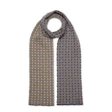 Jacquard Schal - 100 % feine Merinowolle