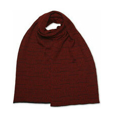 Jacquard Schal - 100% feine Merinowolle breit