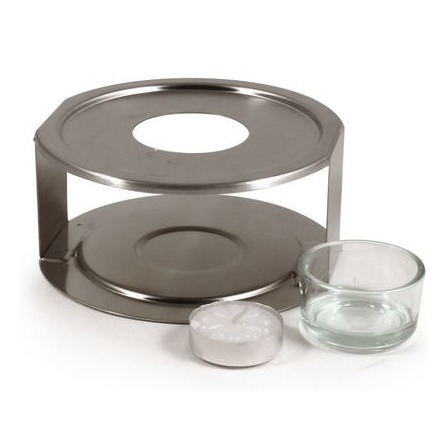 Edelstahlstövchen von Jenaer Glas