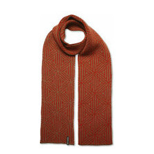 Jacquard Schal - 100 % feine Merinowolle