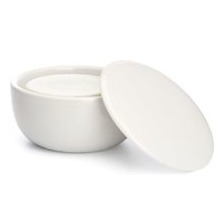 Porzellanschale mit Rasierseife