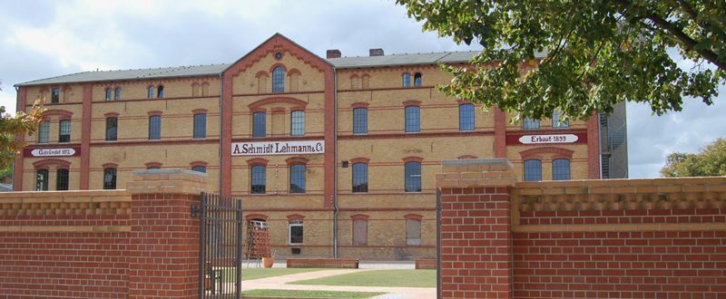 Die Produktionsstätte der Kachelofenfabrik in Velten