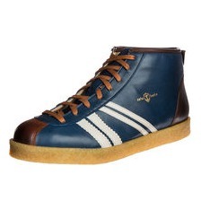 Ledersportschuh TRAINER high 835, mittelblau, Zeha Berlin