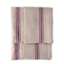 Leinen Geschirrhandtuch (55 x 75 cm) zwei 3teiligen Streifen