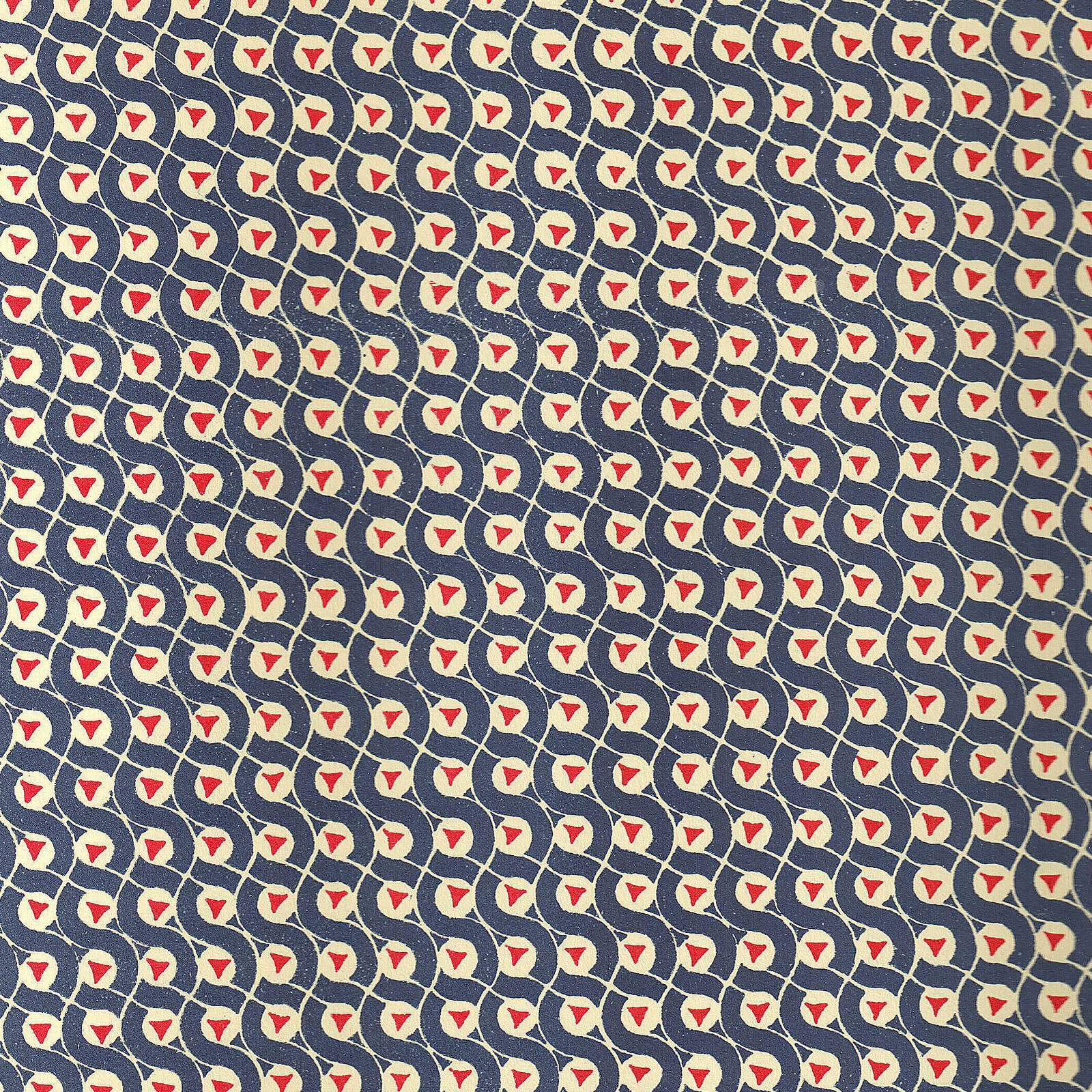 Carta Pura Geschenkpapier, Muster blau/rot