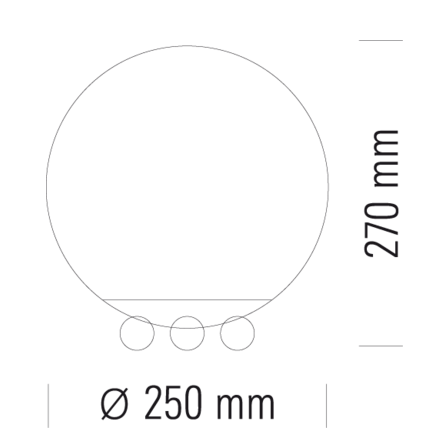 Art Déco Tischleuchte – AD32 von tecnolumen mit opaler Glaskugel