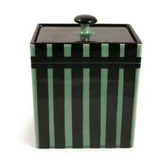 Ritz Keksdose kpl. 870 - schwarz-grün gestreift mit schwarzem Querband
