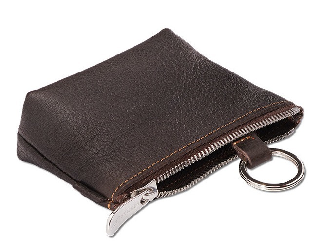 Schlüsseletui Leder Mocca