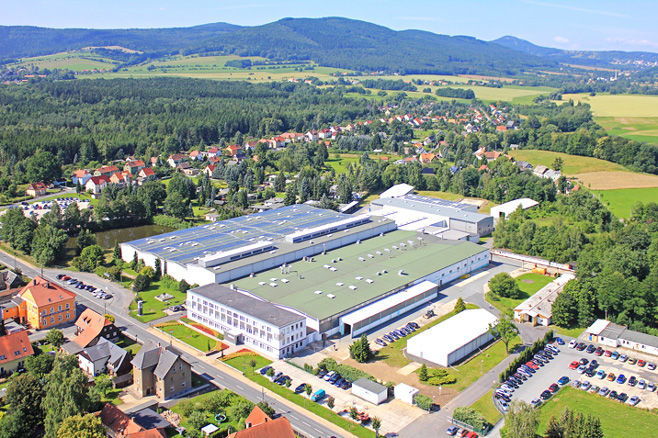 Frottanas Firmenstandort von oben